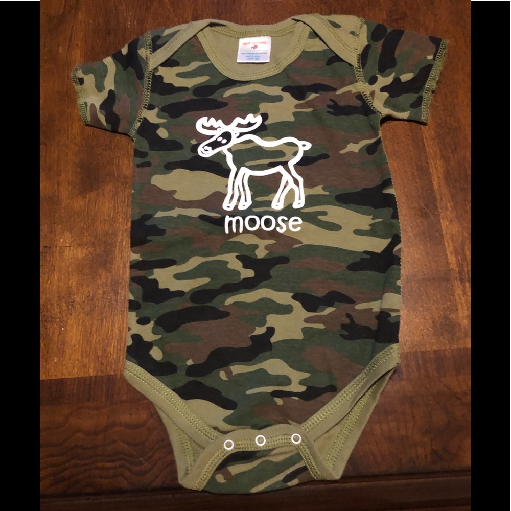 Hawaiian Logo camo Onesie moose